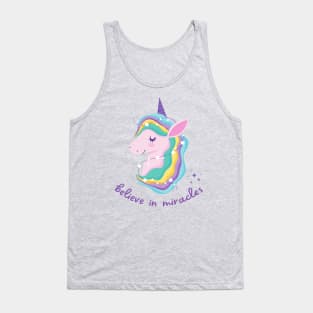 Believe In Miracles Unicorn Tank Top